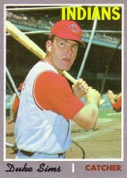 1970 Topps Baseball Cards      275     Duke Sims